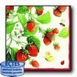 Ubrousky Strawberry - lesn jahody s motlkem, motiv kvtiny, ovoce