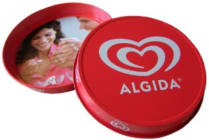 Plechov podnos ALGIDA - rok 2006
